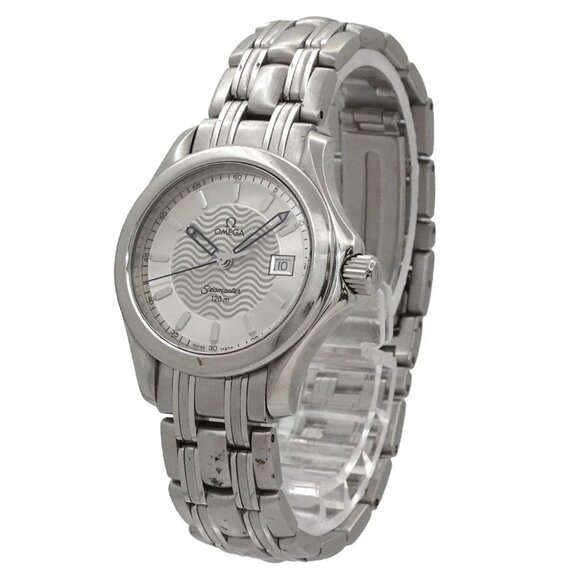 OMEGA Seamaster 120 Date 2571 31 Quartz Silver Dial Ladies Watch 90288449 - Picture 1 of 7